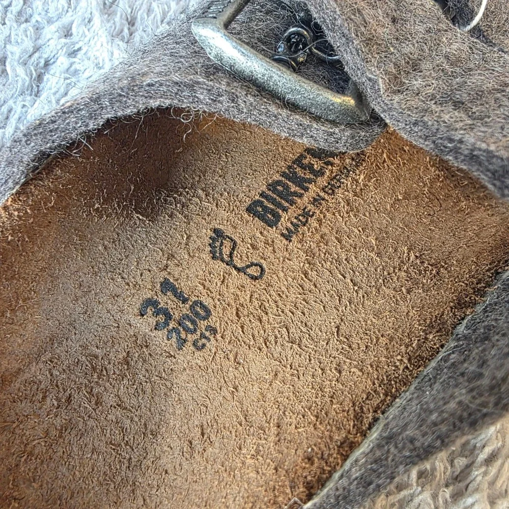 Birkenstock Arizona Kids Gray‎ Elk Felt Sandals US Size K13 EU 31 Buckle